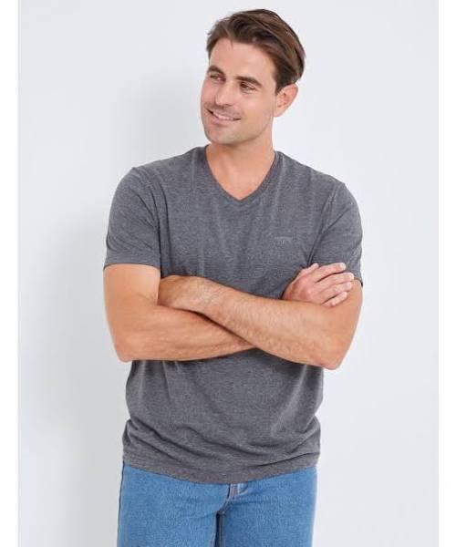 Rivers - Mens Tops - Short Sleeve Basic V-Neck Tee