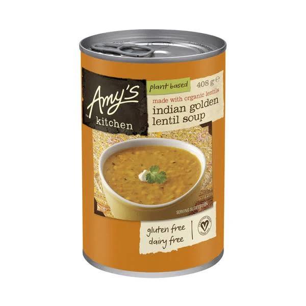 Amy's Kitchen Organic Indian Golden Lentil Soup 408g