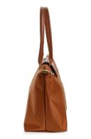 Longchamp Le Pliage Green Small Recycled Canvas Tote Bag Brown