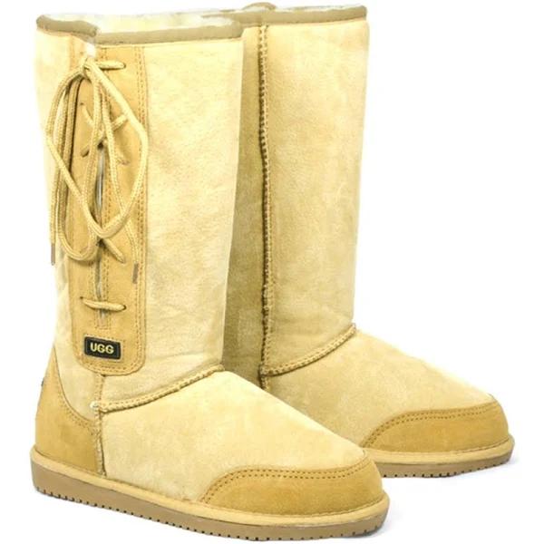 Original UGG Australia Side Lace Chestnut Long Boots