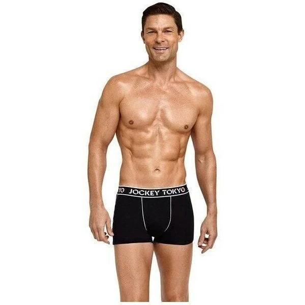 1 Pair x Jockey Tokyo Cotton Trunk - Trunks Black Comfort Mens Underwear Jocks