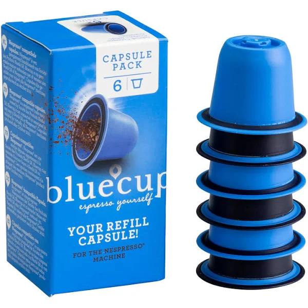 Bluecup Reusable Coffee Pods for Nespresso Machines (6 Pack)