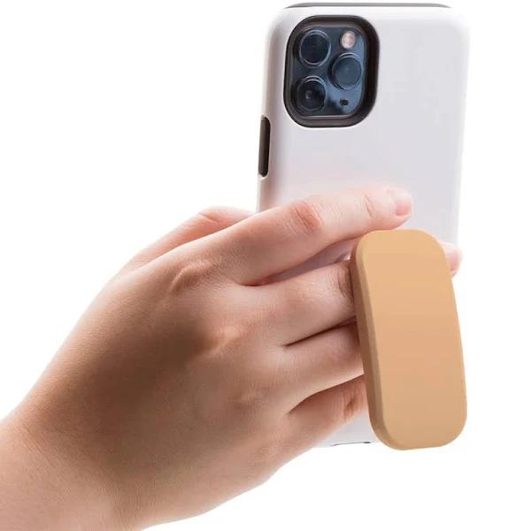 Kickstand Grip AddOn, Universal Phone Holder, Peach Orange