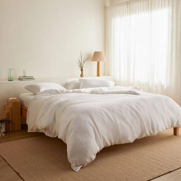 Kane Bamboo | White Quilt Cover | King | Sheet SOCIETY