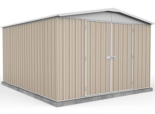 Absco Sheds 3.0 x 3.66 2.06m Regent Double Door Garden Shed Metal