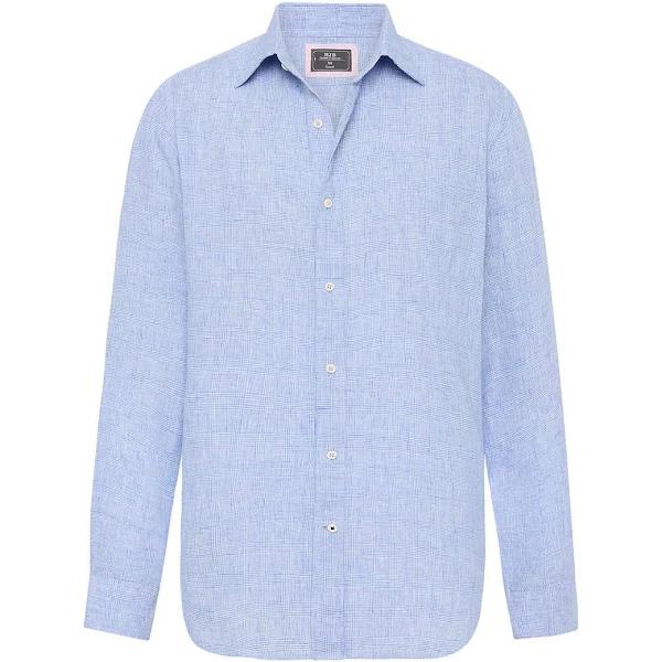 MJ Bale Mattarella Linen Shirt in Blue S