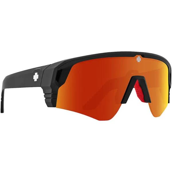 Spy Monolith Speed Matte Black - Happy Boost Polar Orange Mirror