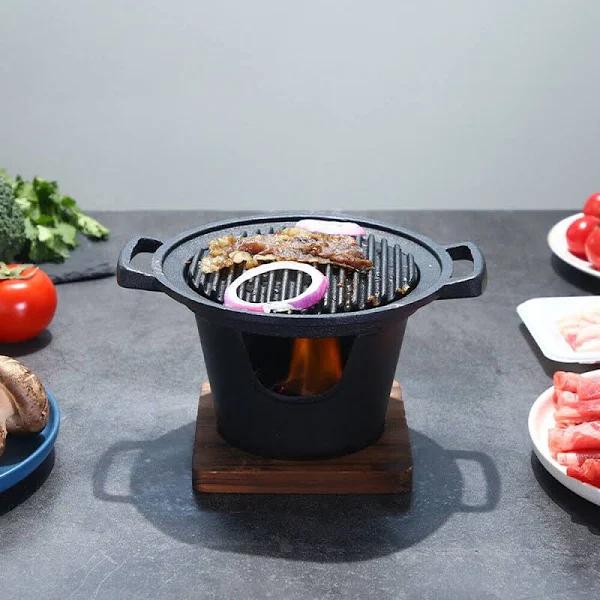 Mini Portable Japanese Bbq Grill Aluminium Alloy Charcoal Grill