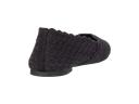 Womens Skechers Black Cleo Honeycomb Slip-on Canvas Shoes - Black