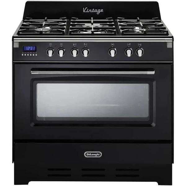 Delonghi 90cm Dual Fuel Upright Cooker - DEFV908BK