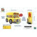 Cocomelon Musical Bus For Kids - Yellow School Bus with Built-in