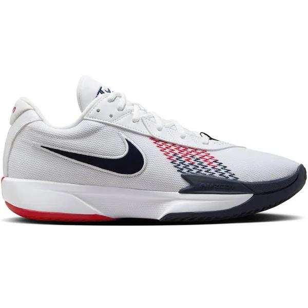 Nike Air Zoom GT Cut Academy - White/Obsidian/Sport Red 7