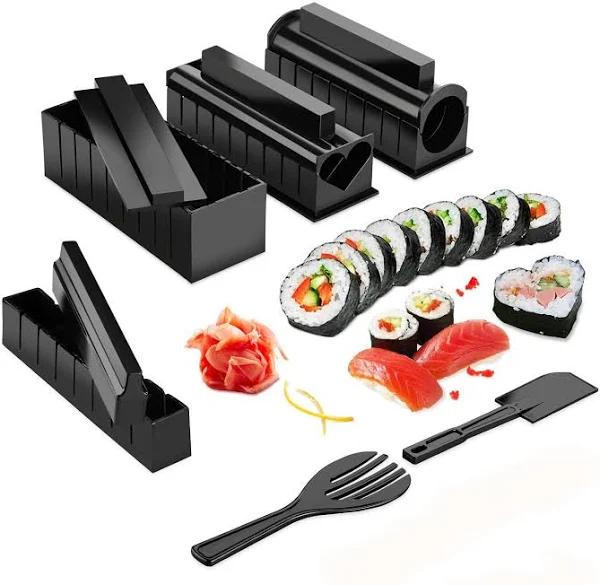 Sushi Making Kit-Sushi Maker-Complete with Sushi Knife & Bamboo Mat,Multi - AfterPay & zipPay Available