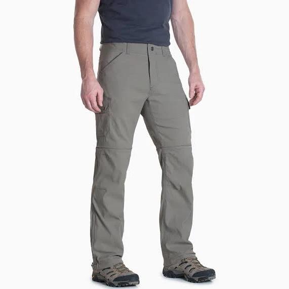 Kuhl Mens Renegade Cargo Convertible Pant 38 Khaki