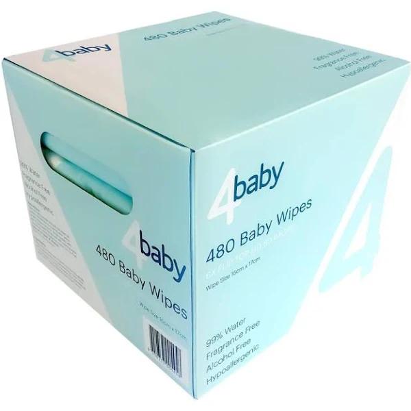 4Baby Baby Wipes 480 Pack