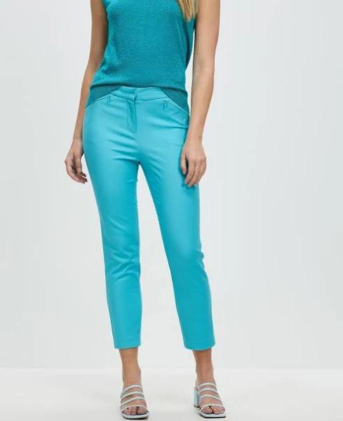 David Lawrence Sarah Compact Cotton Pant in Blue 10