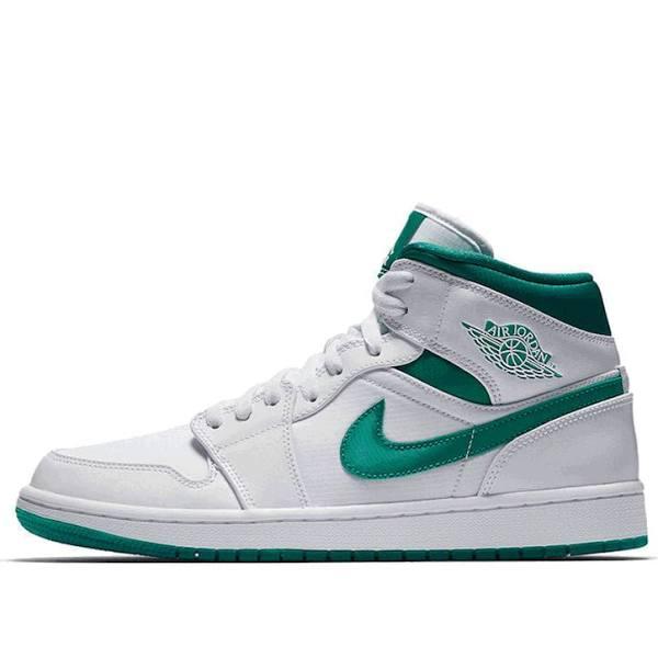 Jordan 1 Mid White Mystic Green