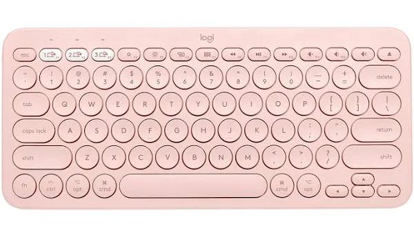 Logitech K380 Bluetooth Multi-Device Keyboard for Mac (Rose)