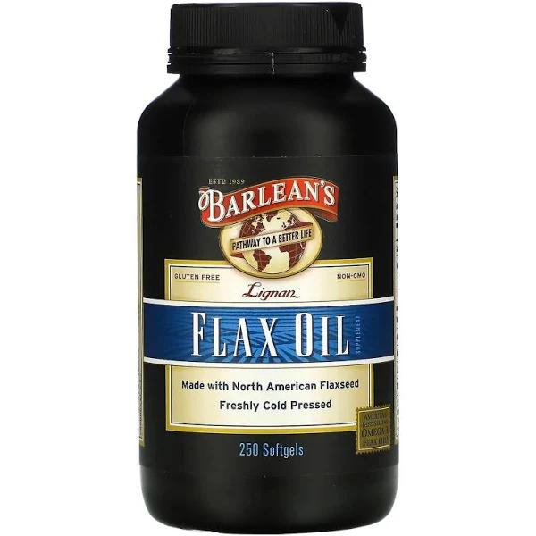 Barlean's Lignan Flax Oil 250 Softgels