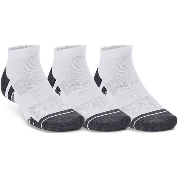 Under Armour UA Performance Tech 3-Pack Quarter Socks White / White / Jet Grey-Medium