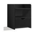 ALFORDSON Bedside Table Nightstand Storage Cabinet Side End Drawers Black