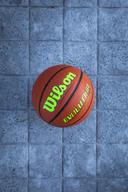 Wilson Evolution Game Basketball, Yellow, Intermediate Size - 28.5"