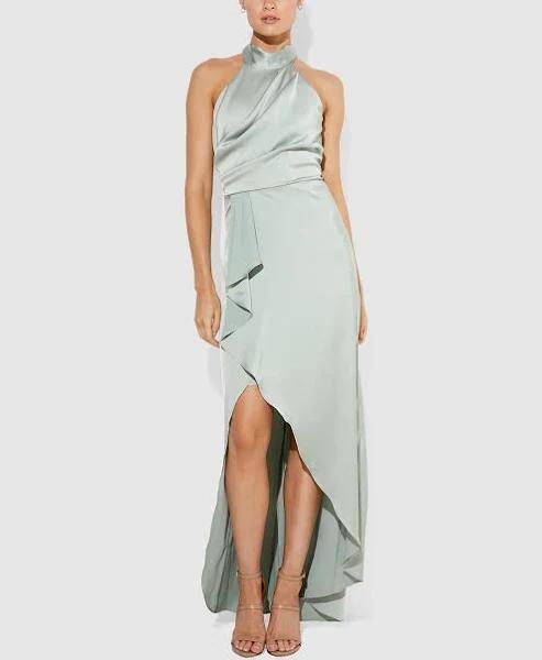 Nadine Sage Halter Gown Green / 14