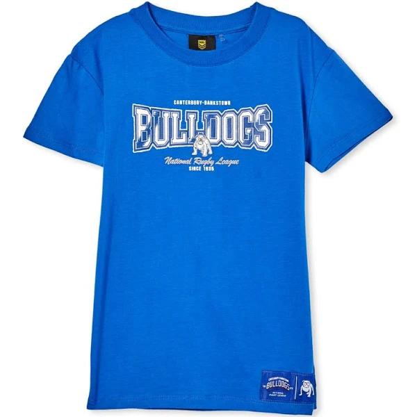 Canterbury-Bankstown Bulldogs NRL Kids Spray Print Team T-Shirt