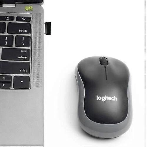 Logitech M185 Wireless Optical Mouse + USB Receiver Fit Compact PC Laptop Mouse Gray