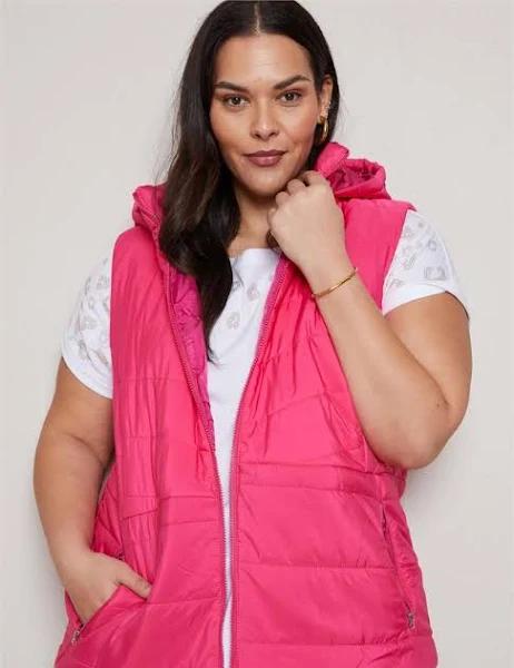 Autograph Puffer Vest - Size 16 - Womens - Pink