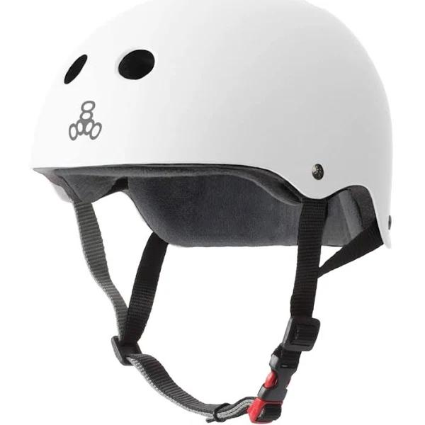 Triple 8 The Certified Helmet SS | White / XL/XXL | scootervillage.com.au