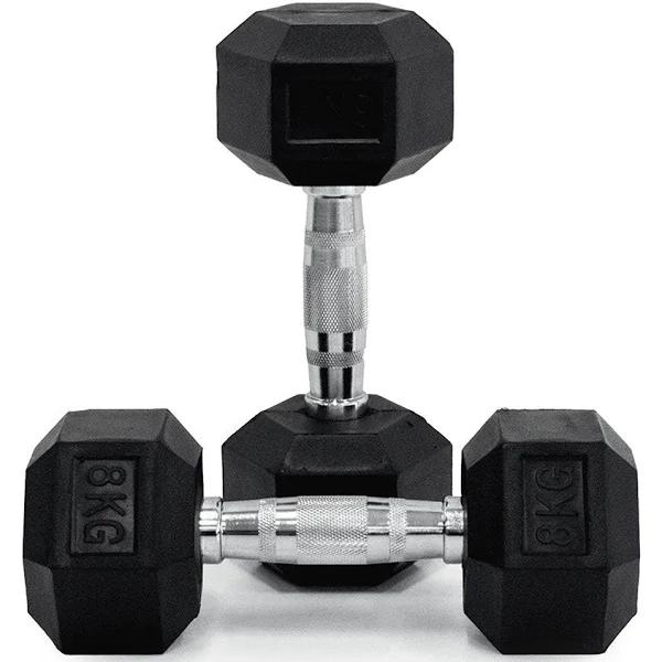 8kg Body Iron Hex Dumbbell Pair