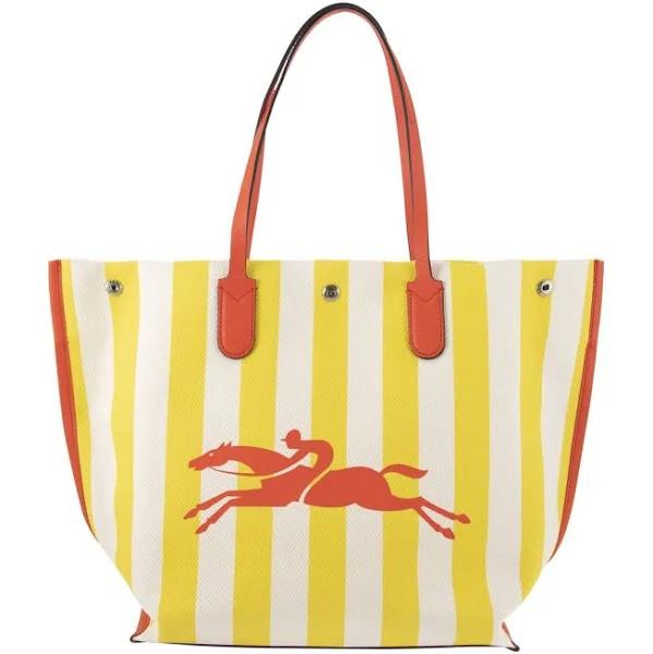 Longchamp - Women's Roseau Essential Tote Bag - Yellow - Canvas