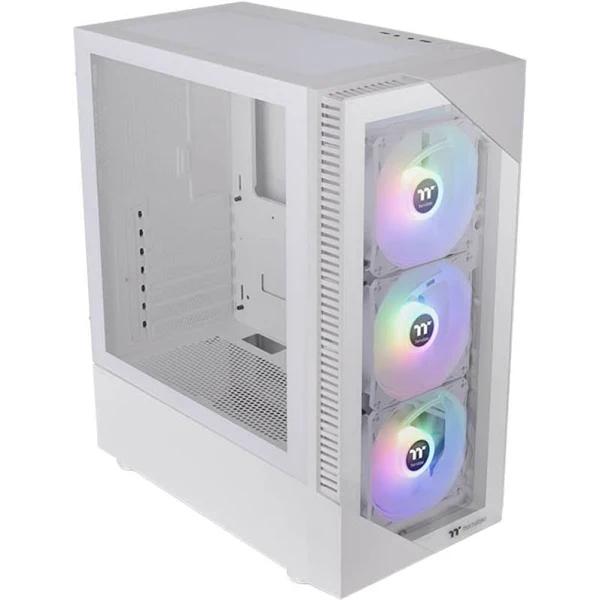 Thermaltake View 200 ARGB Tempered Glass Mid Tower Case Snow Edition White [CA-1X3-00M6WN-00]