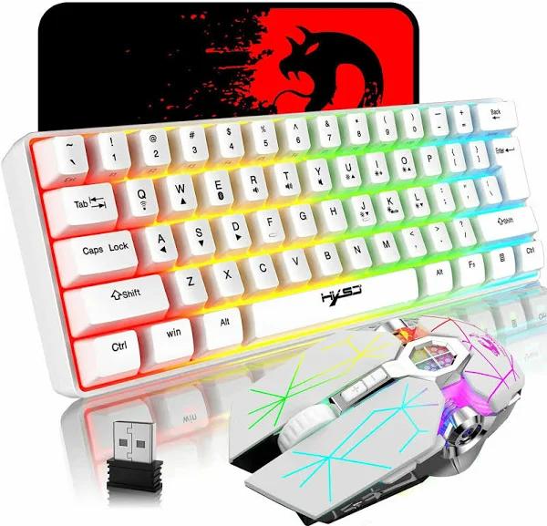 Bluetooth 5.0/2.4g Wireless Gaming Keyboard Mice Set Rgb Backlit For