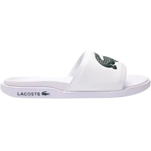 Lacoste Serve Slide Flip Flops White Green Women - 43