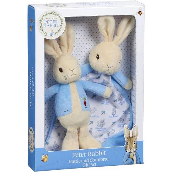 Peter Rabbit Rattle & Comfort Blanket Gift Set