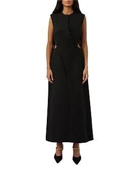 David Jones CAMILLA and Marc Rossa Maxi Dress in Black, Size 14 AU