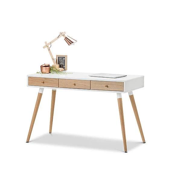 Akihiro Desk White and Oak by Freedom