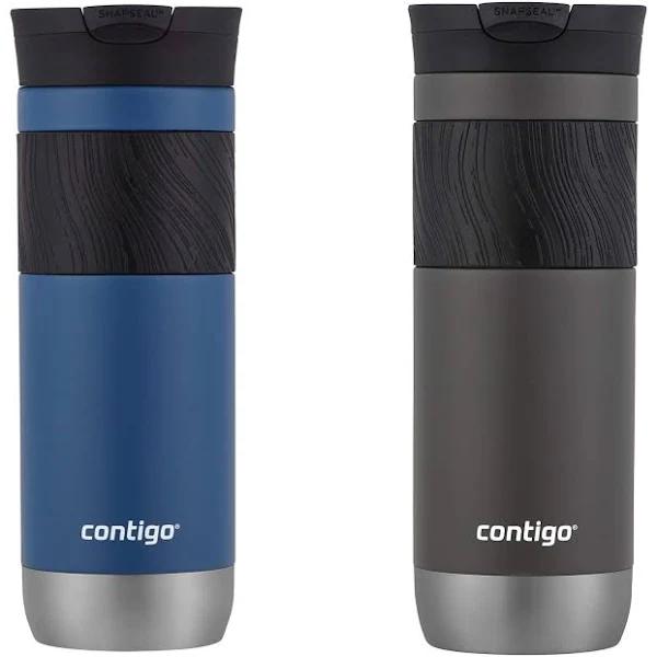 Contigo Snapseal Insulated Travel Mug, 20 oz, Sake/Blue Corn, Grip