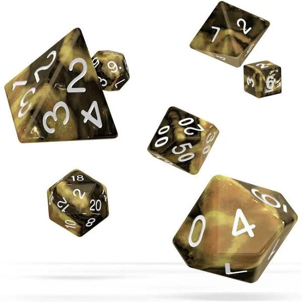 Oakie DOAKIE Dice RPG Set GemiDice - Hornet (7)