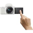 Sony ZV-E10 Mirrorless Camera with 16-50mm Lens (White)