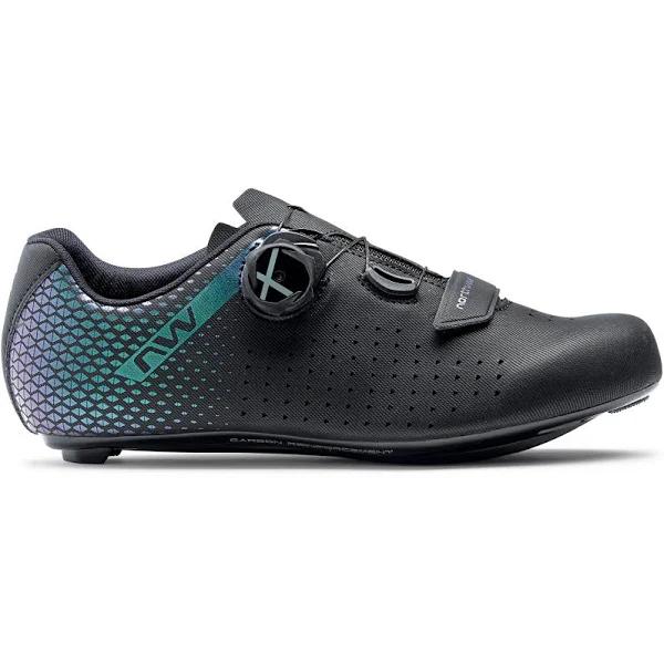 Northwave Core Plus 2 Women's Road Shoes Black/Iridescent - Shoes - 39