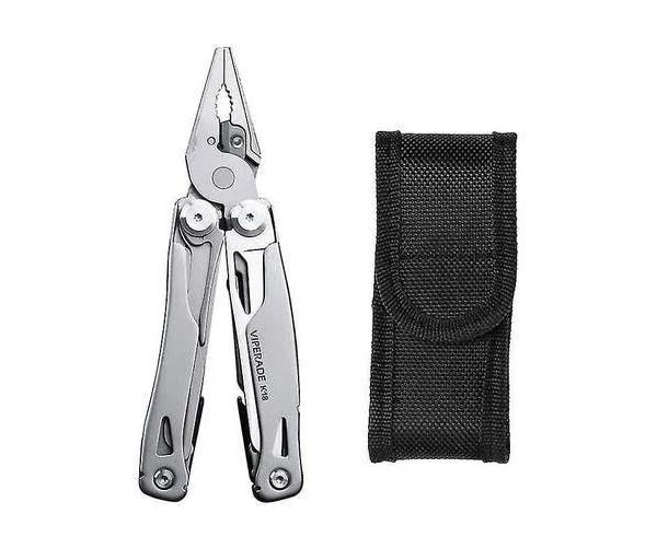 DIY Multi-function Tool Made in China, With 14 Tools, Locking Options, Pliers, Screwdriver and Bottle Opener, Stainless Steel Material, With Nylon She