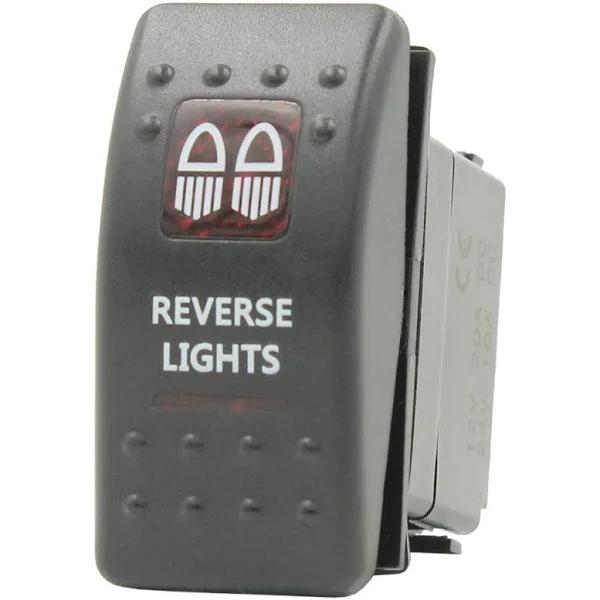 Reverse Lights On-off-on Red Led 12-24V Rocker Switch