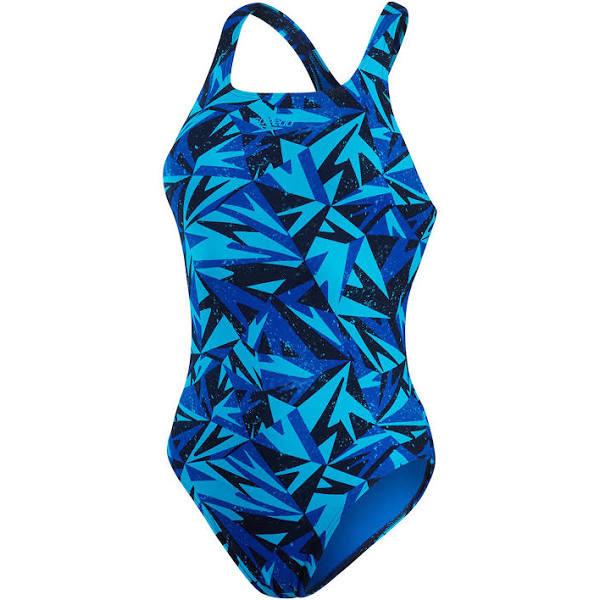 Speedo Hyperboom Allover Medalist Swimsuit Blue Women - 42