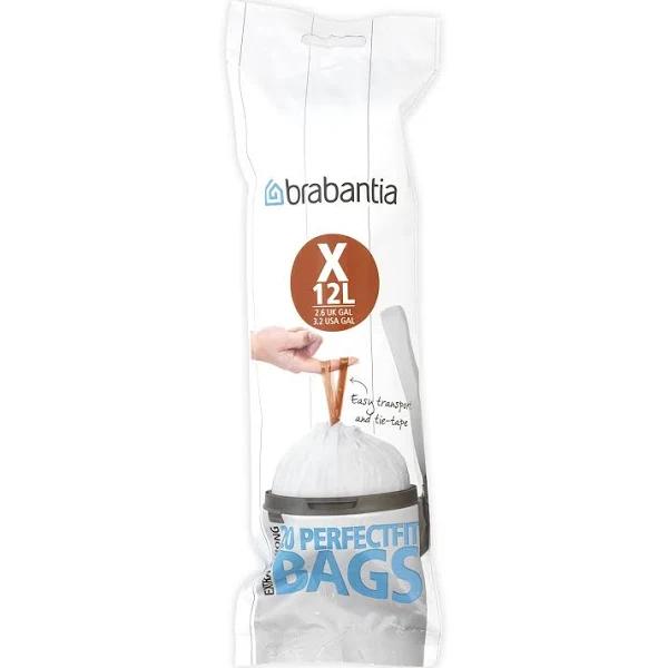 Brabantia PerfectFit Bin Bags 10-12L Code x - 20 Pack