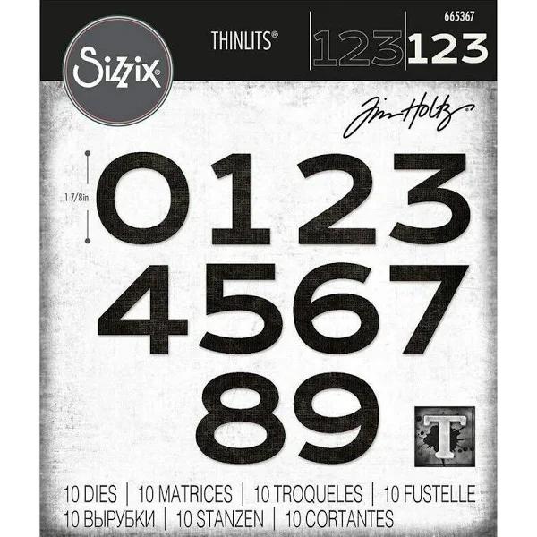 Sizzix Thinlits Dies - by Tim Holtz - Countdown