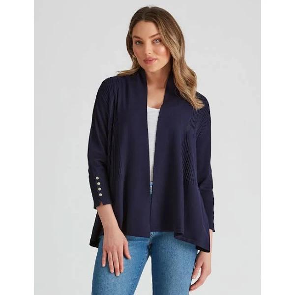 Rockmans - Womens Jumper - 3/4 Sleeve Fit and Flare Cardigan