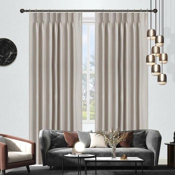 Selina Blockout Pinch Pleat Curtains Pair